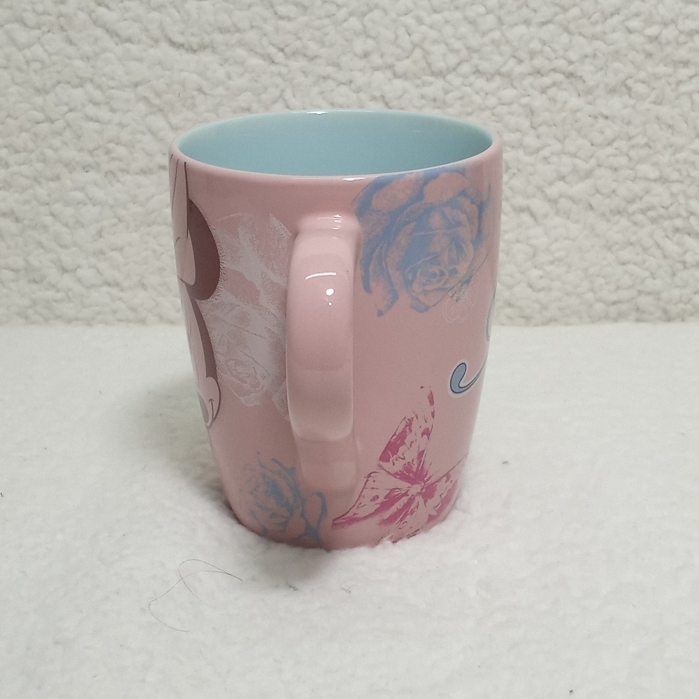 Disney Store EXCLUSIVE Pink Minnie Mouse Floral 16oz Coffee Tea Mug - Picture 5 of 7